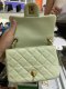 Chanel MINI7” LIGHT GREEN ADJUSTABLE GHW MICROCHIP