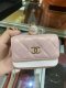 Chanel CARD HOLDER PINK PEARL TOP HOLO31