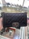 Chanel BOY 8 BLACK LAMB RHW HOLO18