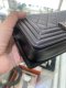 Chanel BOY 8 BLACK LAMB RHW HOLO18