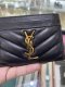 YSL CARD HOLDER BLACK LAMB GHW 2024