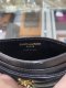 YSL CARD HOLDER BLACK LAMB GHW 2024