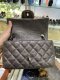 Chanel MINI 8” METALLIC CAVIAR SHW HOLO21