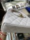 Chanel MINI KELLY WHITE GHW MICROCHIP