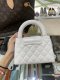 Chanel MINI KELLY WHITE GHW MICROCHIP