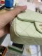 Chanel MINI7” LIGHT GREEN ADJUSTABLE GHW MICROCHIP(copy)