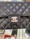 Chanel CLASSIC 10” BLACK CAVIAR SHW MICROCHIP