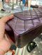 Chanel CLASSIC 10” METALLIC PURPLE LAMB GHW MICROCHIP