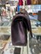Chanel CLASSIC 10” METALLIC PURPLE LAMB GHW MICROCHIP