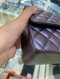 Chanel CLASSIC 10” METALLIC PURPLE LAMB GHW MICROCHIP
