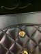 Chanel CLASSIC 10” METALLIC PURPLE LAMB GHW MICROCHIP