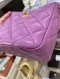 Chanel SMALL HOBO PURPLE LAMB GHW MICROCHIP