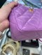 Chanel SMALL HOBO PURPLE LAMB GHW MICROCHIP