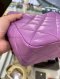 Chanel SMALL HOBO PURPLE LAMB GHW MICROCHIP