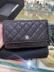 Chanel WOC BLACK CAVIAR SHW MICROCHIP