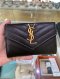 YSL CARD HOLDER WALLET BLACK GHW 2022