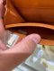 Chanel CARD HOLDER ORANGE CAVAIR SHW HOLO31