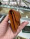 Chanel CARD HOLDER ORANGE CAVAIR SHW HOLO31