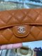 Chanel CARD HOLDER ORANGE CAVAIR SHW HOLO31