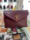 YSL LOULOU BAG BURGUNDY 2022