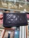 Chanel BI-FOLD WALLET BLACK LAMB SHW HOLO21
