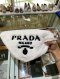 Prada TRANGLE FAUX FUR HANDBAG
