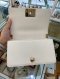 Chanel BOY 8” WHITE CAVAIR GHW MICROCHIP