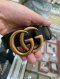 Gucci BELT 3CM. BLACK GG SIZE75