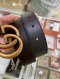 Gucci BELT 3CM. BLACK GG SIZE75