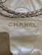 Chanel 22 SMALL METALLIC GOLD GHW MICROCHIP