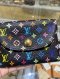 Louis Vuitton CARD HOLDER BLACK MULTICOLOR 2010