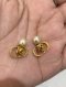 Dior EARRING CD WITH PEARL GOLD