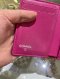 Chanel SHORT WALLET PINK LAMB HOLO21