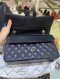 Chanel CLASSIC 10” BLACK CAVIAR SHW HOLO28