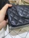 Chanel CLASSIC 10” BLACK CAVIAR SHW HOLO28