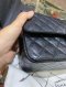 Chanel CLASSIC 10” BLACK CAVIAR SHW HOLO28