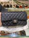 Chanel CLASSIC 10” BLACK CAVIAR SHW HOLO28