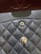 Chanel CLASSIC 10” BLACK CAVIAR SHW HOLO28