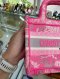 Dior BOOK TOTE MINI PINK NEON 2022