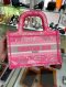 Dior BOOK TOTE MINI PINK NEON 2022