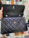 Chanel TRENDY 11” BLACK LAMB GHW HOLO23