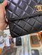 Chanel TRENDY 11” BLACK LAMB GHW HOLO23