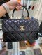 Chanel TRENDY 11” BLACK LAMB GHW HOLO23