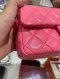 Chanel MINI 8” ADJUSTABEL PINK GHW MICROCHIP