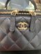 Chanel VANITY BLACK LAMB GHW HOLO31