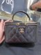 Chanel VANITY BLACK LAMB GHW HOLO31