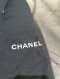 Chanel 22 SMALL WHITE BLACK LOGO MICROCHIP