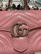 Gucci MARMONT MINI TOP-HANDLE BAG IN PINK SHW