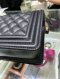 Chanel BOY 10” BLACK CAVIAR RHW MICROCHIP