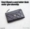 Chanel O-CARD HOLDER BLACK CV GHW N0N0AG49